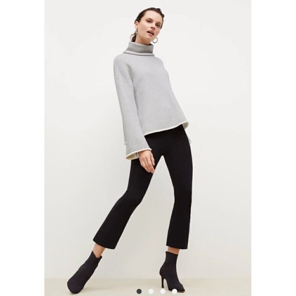 MM Lafleur Women's Sz 0 Oshima Pant PowerStretch Black Side Zip Dress Pants